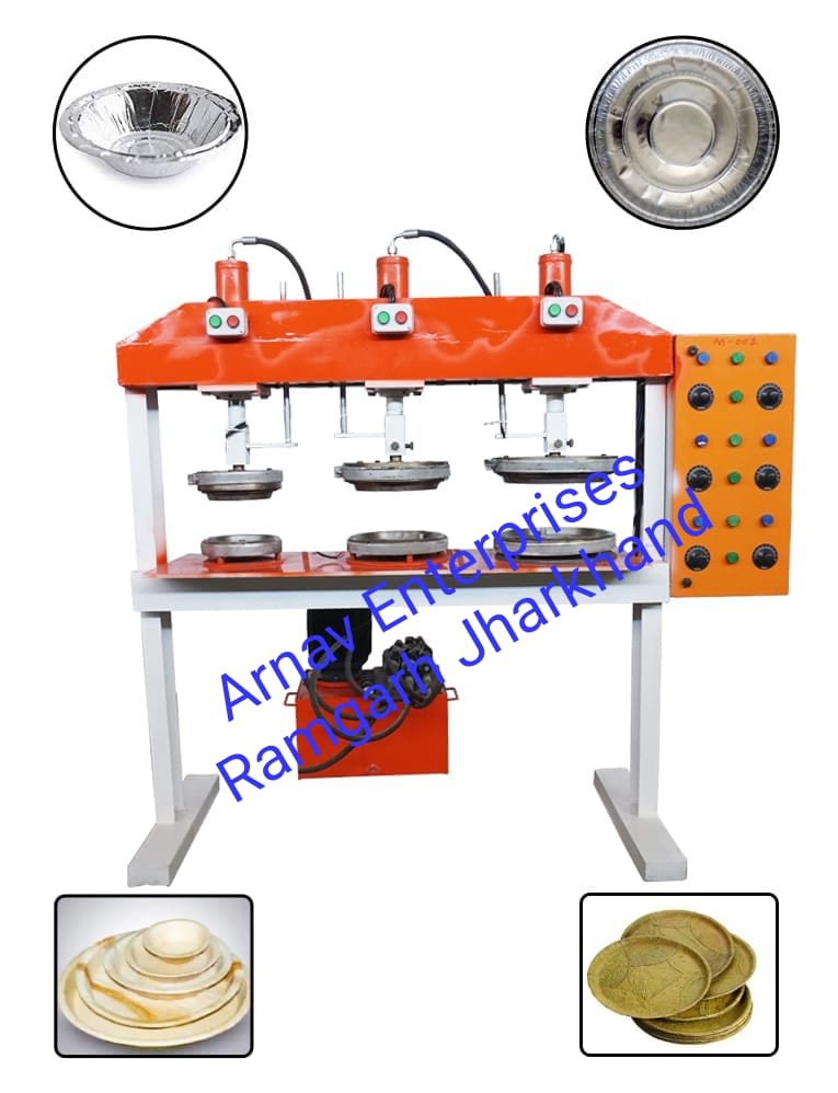 Paper Plate, Dona & Thali Machine – 3 Die